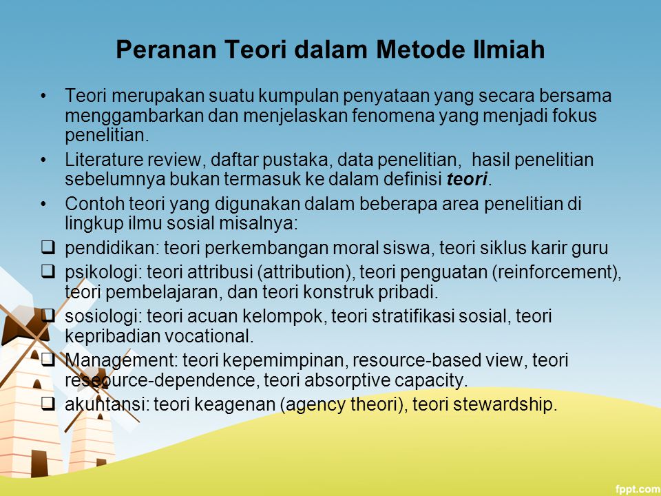 Peranan Teori Dalam Metode Ilmiah Ppt Download