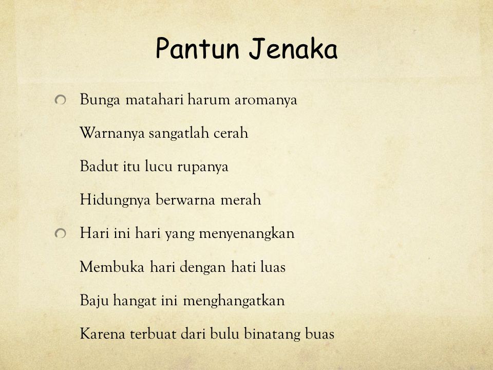 PANTUN By : Olivia / 5C. - ppt download