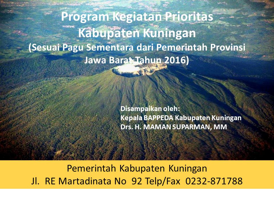 Program Kegiatan Prioritas Kabupaten Kuningan Ppt Download