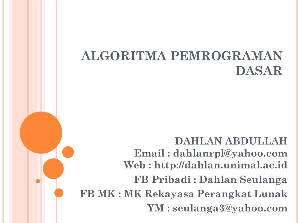 Modul Pemrograman Dasar Kelas X Semester 1 2021