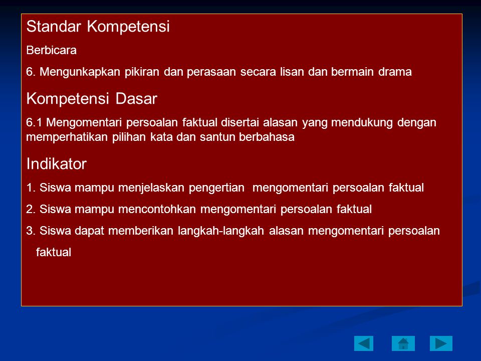 Bahasa Indonesia Materi Persoalan Faktual Kelas 5 Sd