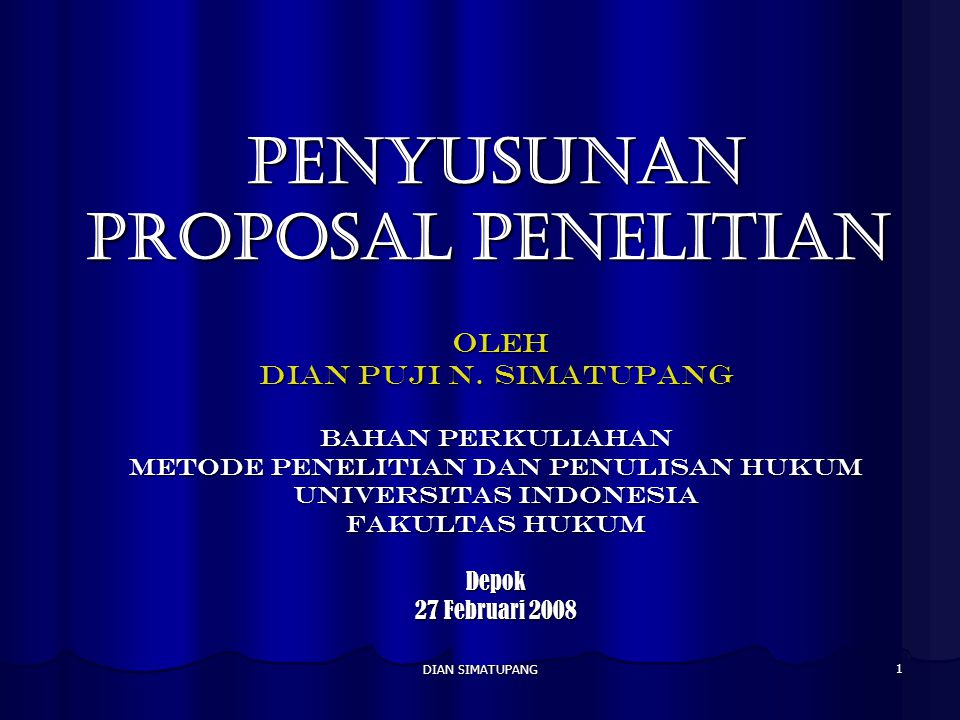 Penyusunan Proposal Penelitian Ppt Download