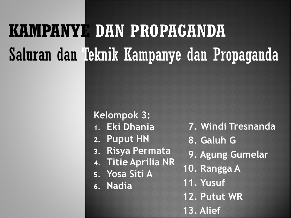 Perbedaan Kampanye Dan Propaganda