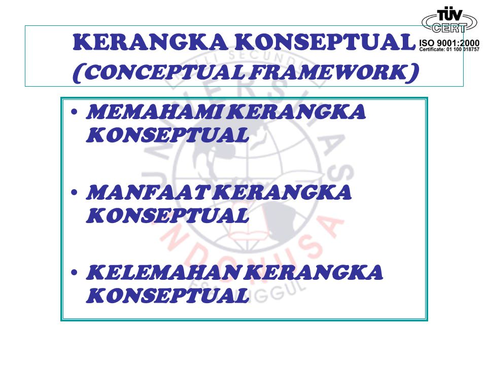 Kerangka Konseptual Conceptual Framework Ppt Download