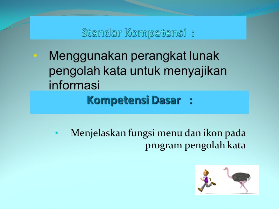 Fungsi dari aplikasi pengolah kata