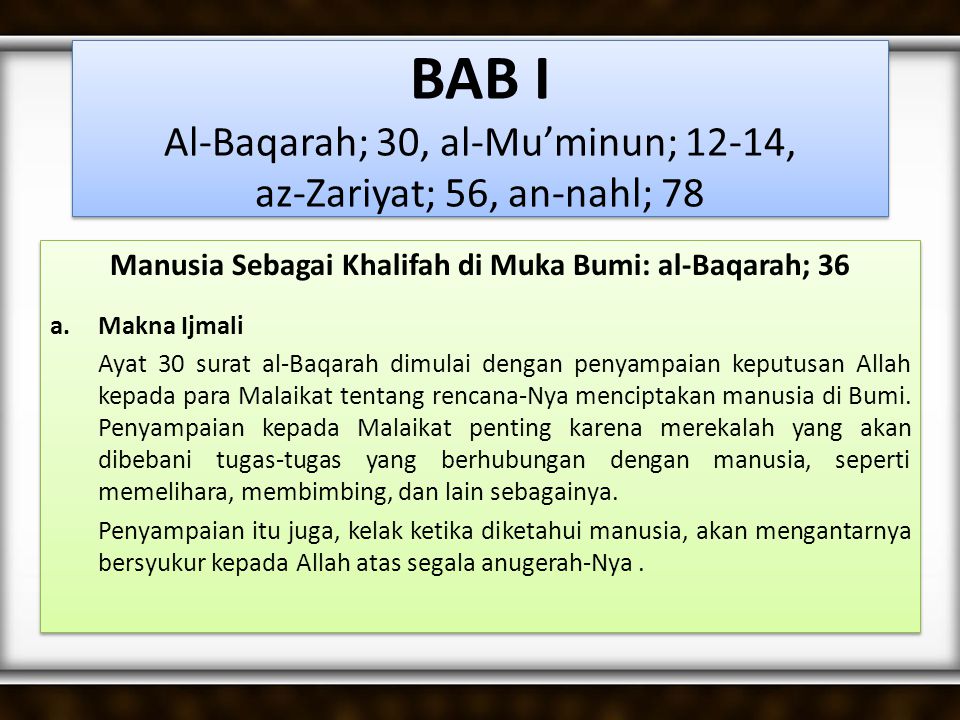 Hukum bacaan surah al baqarah ayat 30