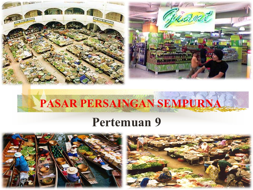 Jenis pasar persaingan tidak sempurna