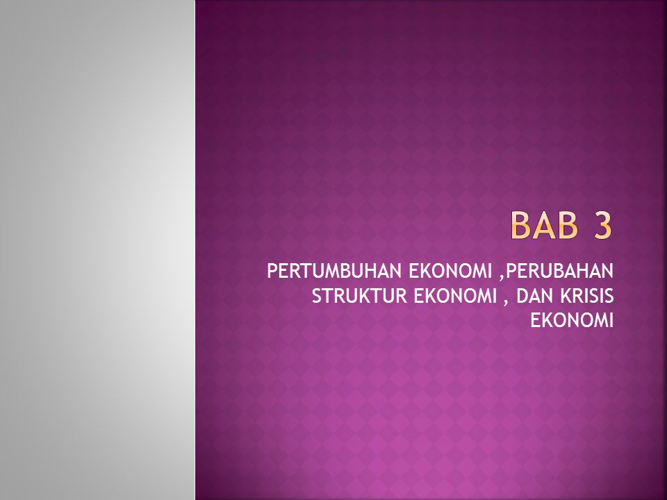 Makalah perubahan struktur ekonomi indonesia