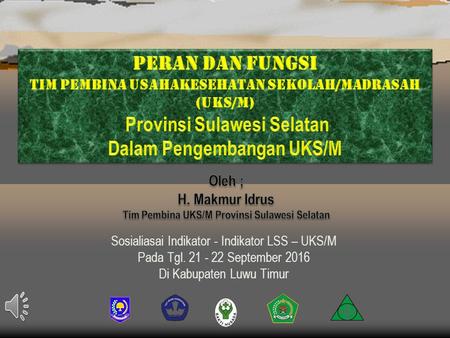 Provinsi Sulawesi Selatan Dalam Pengembangan UKS/M