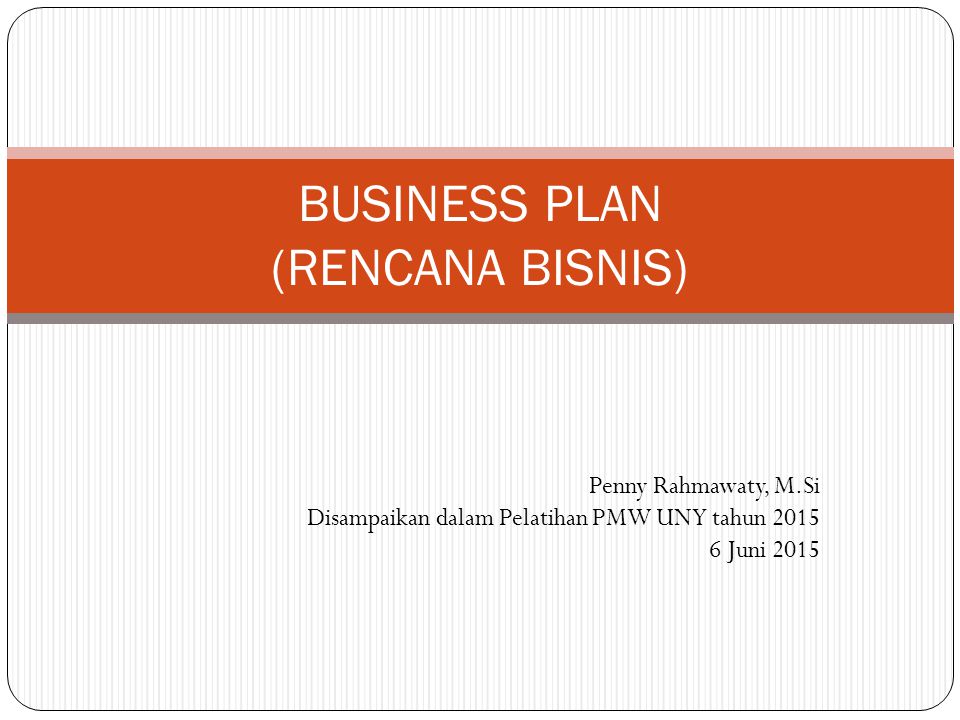 Business Plan Rencana Bisnis Ppt Download