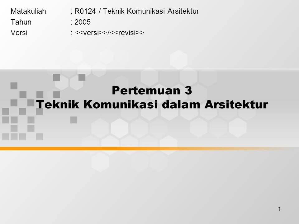 Pertemuan 3 Teknik Komunikasi Dalam Arsitektur Ppt Download