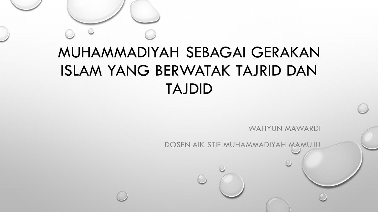 Gerakan Tajdid Muhammadiyah – Brain