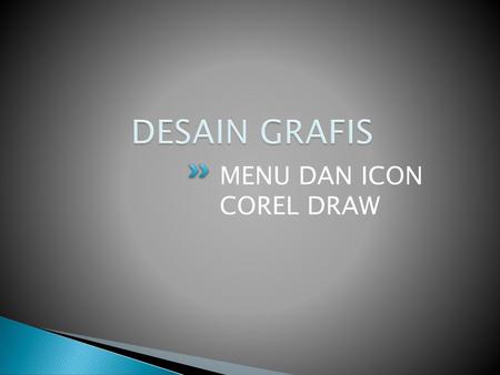 DESAIN GRAFIS MENU DAN ICON COREL DRAW.