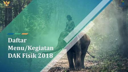 Daftar Menu/Kegiatan DAK Fisik 2018.