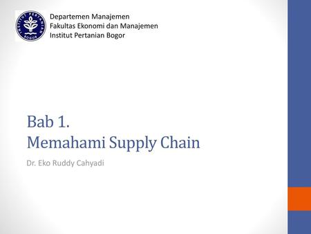 Bab 1. Memahami Supply Chain