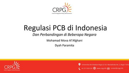 Regulasi PCB di Indonesia Dan Perbandingan di Beberapa Negara