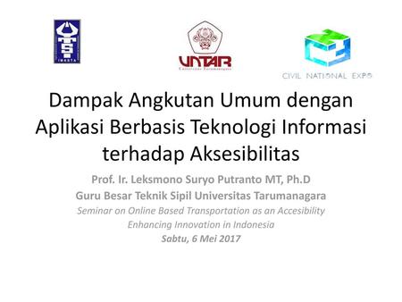Prof. Ir. Leksmono Suryo Putranto MT, Ph.D