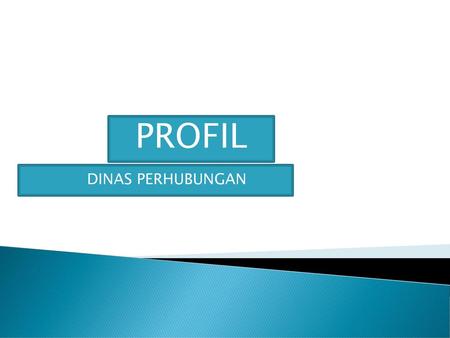 PROFIL DINAS PERHUBUNGAN.