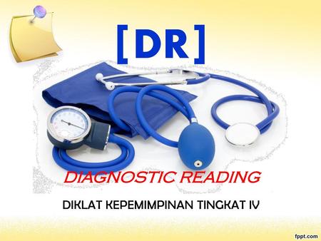 [DR] DIAGNOSTIC READING