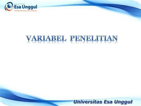 Variabel Penelitian.