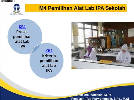 KB1 Proses pemilihan alat Lab IPA KB2 Kriteria pemilihan alat lab IPA