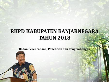 RKPD KABUPATEN BANJARNEGARA TAHUN 2018