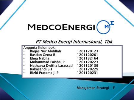 PT Medco Energi Internasional, Tbk.