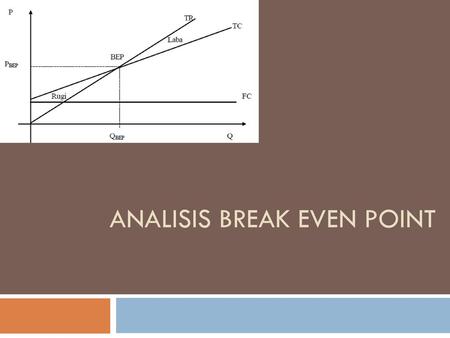 Analisis break even point