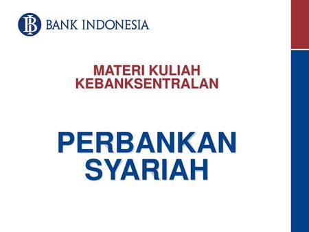 MATERI KULIAH KEBANKSENTRALAN