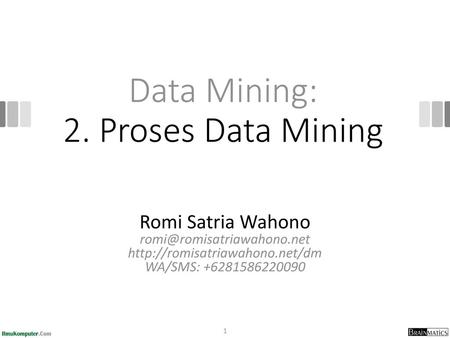 Data Mining: 2. Proses Data Mining