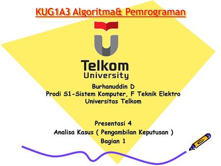 KUG1A3 Algoritma& Pemrograman