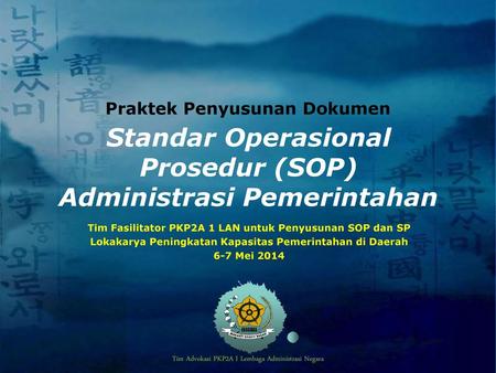 Standar Operasional Prosedur (SOP) Administrasi Pemerintahan
