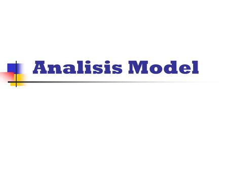 Analisis Model.
