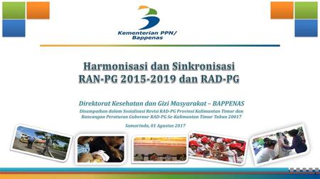 Harmonisasi dan Sinkronisasi RAN-PG dan RAD-PG