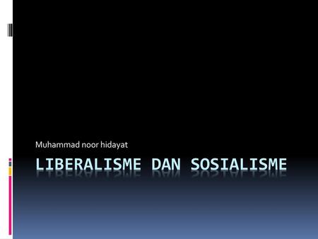 liberalisme dan sosialisme
