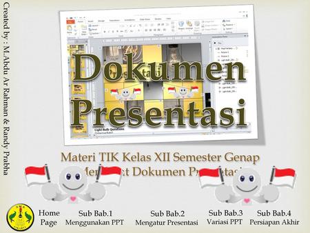 Materi TIK Kelas XII Semester Genap Membuat Dokumen Presentasi