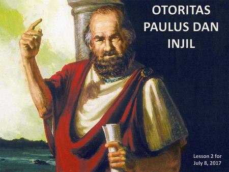 OTORITAS PAULUS DAN INJIL