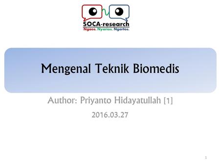 Mengenal Teknik Biomedis