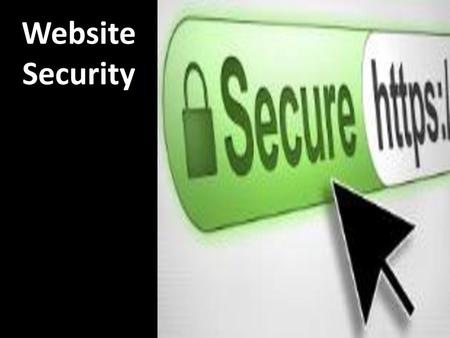 Website Security.
