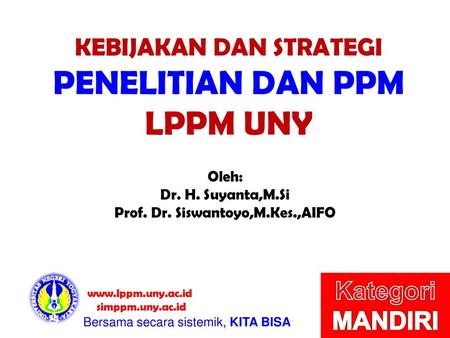 PENELITIAN DAN PPM LPPM UNY