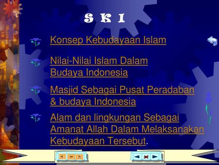 S K I Konsep Kebudayaan Islam Nilai-Nilai Islam Dalam Budaya Indonesia