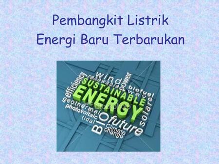 Energi Baru Terbarukan