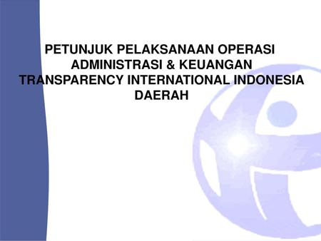 TRANSPARENCY INTERNATIONAL INDONESIA