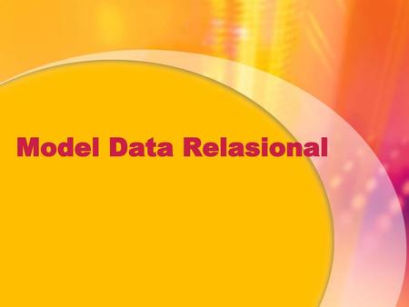 Model Data Relasional.