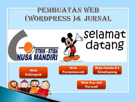 PEMBUATAN WEB (WORDPRESS )& JURNAL