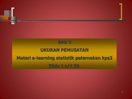 Materi e-learning statistik peternakan kps2