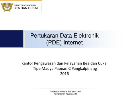 Pertukaran Data Elektronik (PDE) Internet