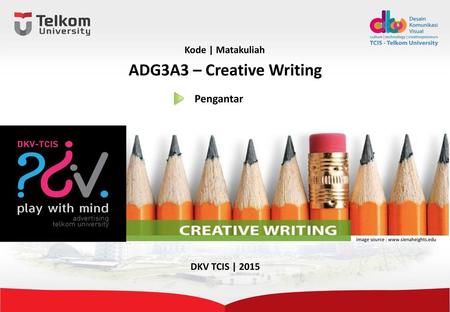 ADG3A3 – Creative Writing