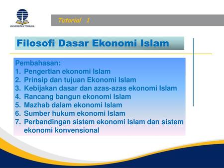 Filosofi Dasar Ekonomi Islam