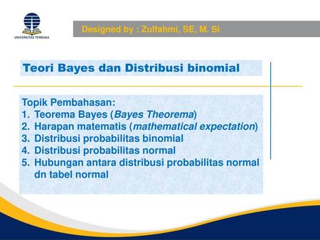 Teori Bayes dan Distribusi binomial